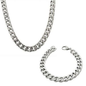 Silver Heavy Imported Chain Bracelet For Men