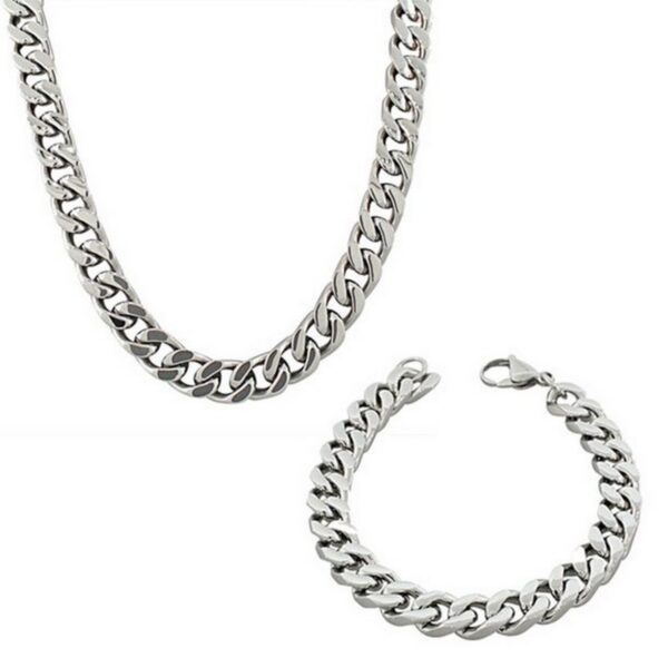 Silver Heavy Imported Chain Bracelet For Men