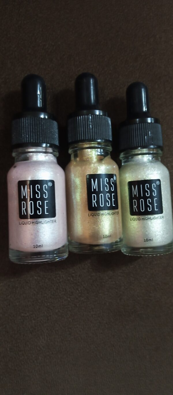 Miss Rose Professional Makeup High Beam Liquid Glitter Highlighter 10m