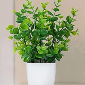 Artificial Plants Mini Potted Plant Small Greenery Decor for Indoor Home Farmhouse Aesthetic Bedroom Shelf Office Desk Bathroom Decoration