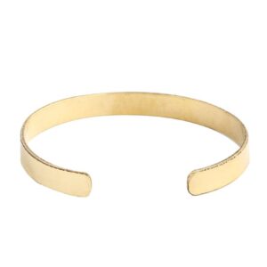 Golden Color Stainless Steel Open Cuff Kara/Bracelet For Men