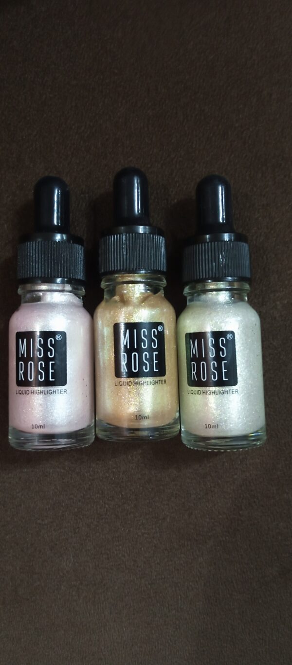 Miss Rose Professional Makeup High Beam Liquid Glitter Highlighter 10m