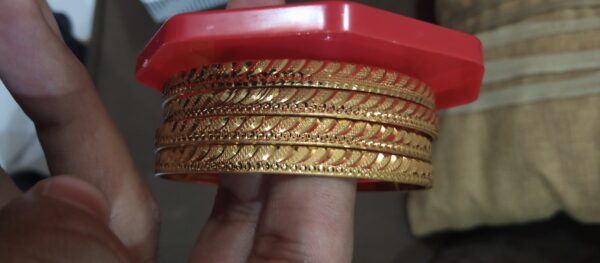 Artificial gold bangles size 2.6