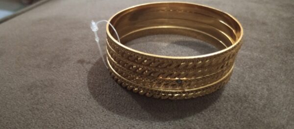 Artificial gold bangles size 2.6