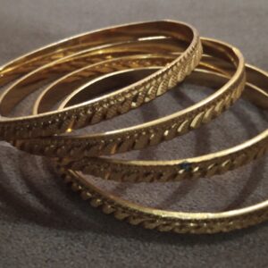 Artificial gold bangles size 2.6