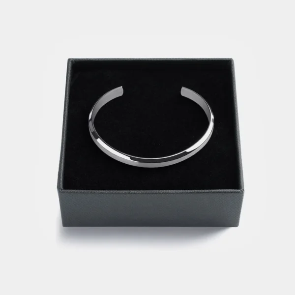 Silver cuff bracelet for men and women