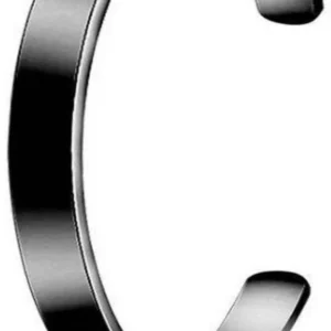 Black stainless steel bracelet, mens stainless steel bracelet